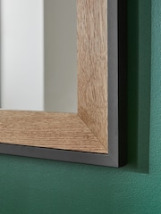 Dark Natural Bronx Rectangular Wall Mirror - Image 4 of 6
