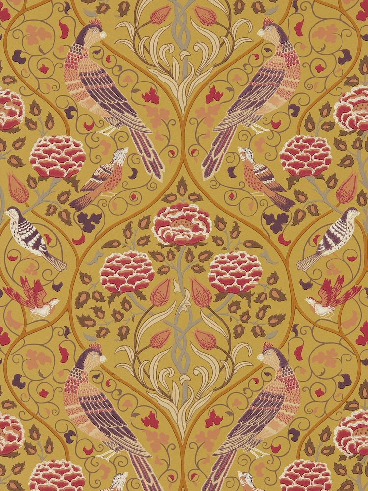 Morris & Co. Yellow Seasons by May 10.05M Wallpaper - Image 1 of 1