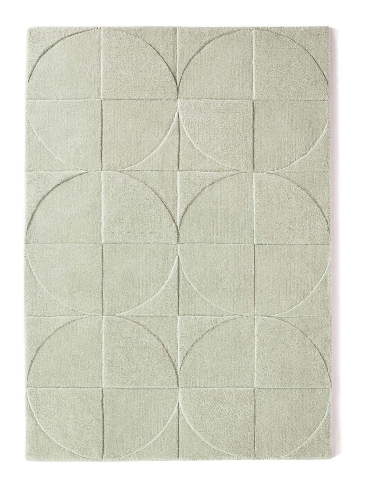 Origins Cream Penny Carved Rug - Image 3 of 3