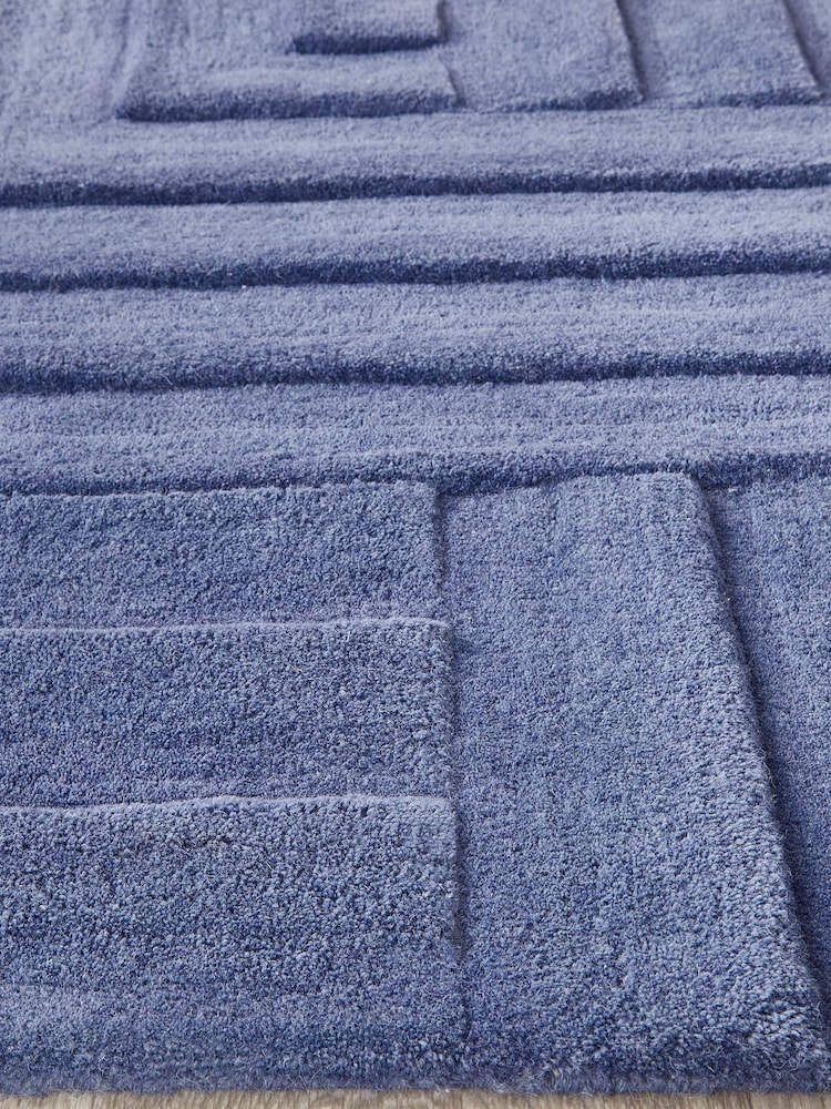 Origins Blue Maze Rug - Image 2 of 5