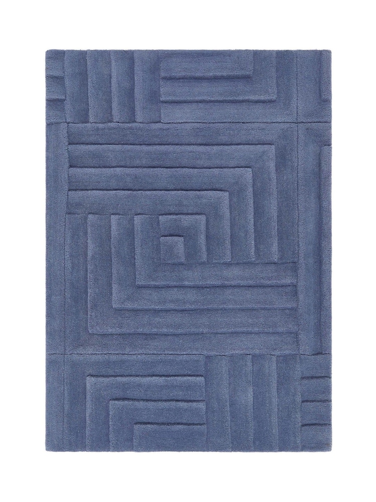 Origins Blue Maze Rug - Image 5 of 5
