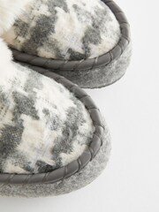 Grey Check Shoot Slippers - Image 7 of 7