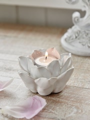 Shabby Chic White Shabby Chic Tealight Candle Holder - Image 1 of 3