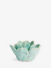 Shabby Chic Teal Blue Shabby Chic Tealight Candle Holder - Image 2 of 2