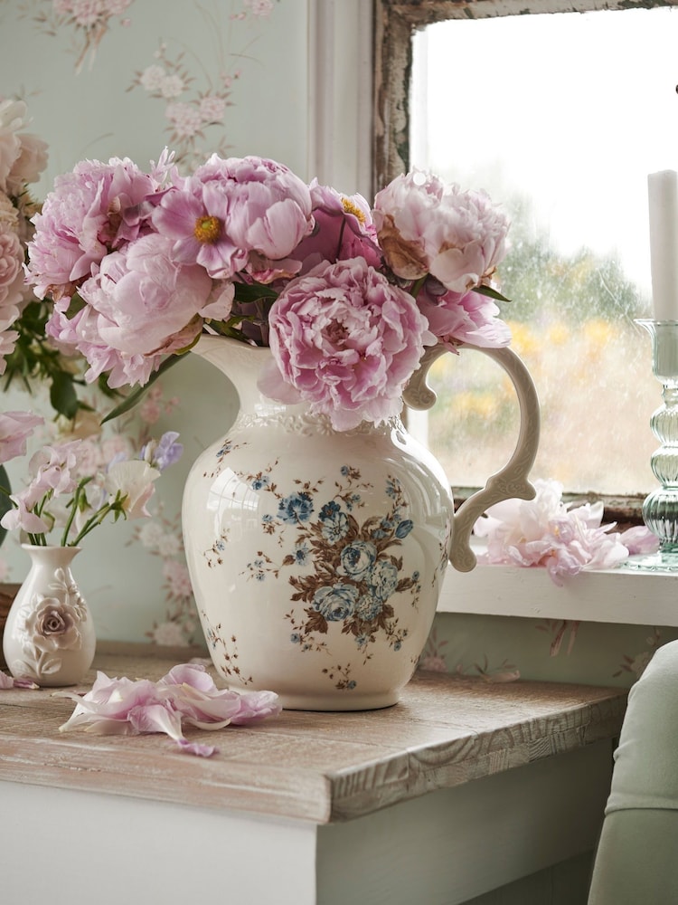 Shabby Chic by Rachel Ashwell® White Jug Vase - Image 2 of 6