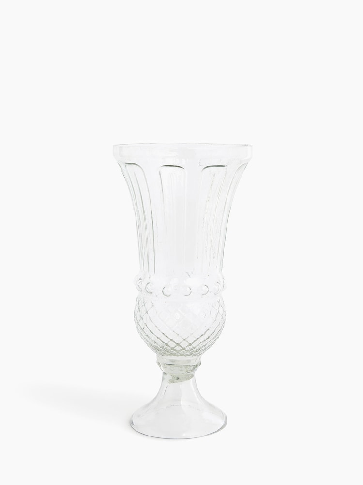 Shabby Chic Clear Vase - Image 1 of 4