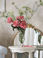 Shabby Chic Clear Vase - Image 3 of 4