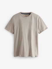 Neutral/Grey 100% Cotton Brushed Check Short Pyjamas Set - Image 5 of 7
