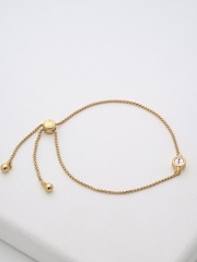 Ted Baker Gold Tone SARSAA: Crystal Drawstring Adjustable Bracelet - Image 1 of 6