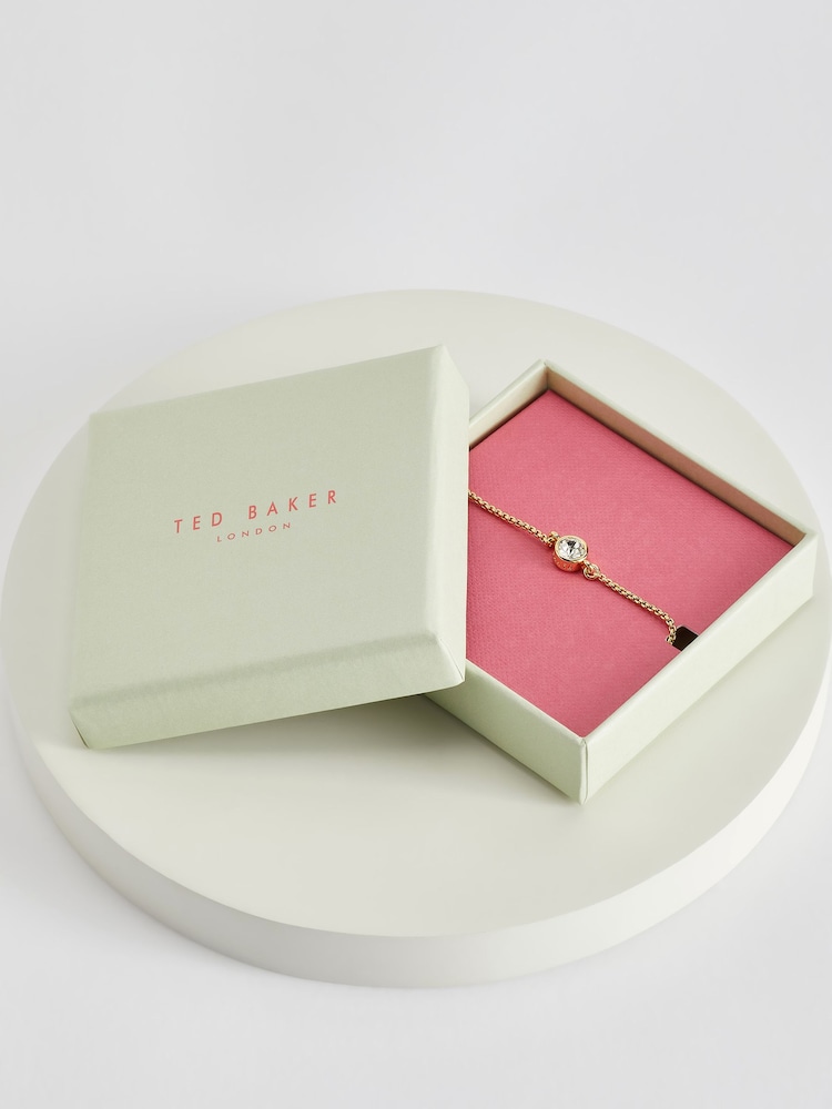 Ted Baker Gold Tone SARSAA: Crystal Drawstring Adjustable Bracelet - Image 6 of 6