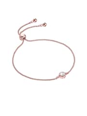 Золотистый цвет - Браслет с регулируемым шнурком и кристаллами Ted Baker Sarsaa - Изображение 5 из 9