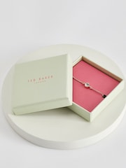 Золотистый цвет - Браслет с регулируемым шнурком и кристаллами Ted Baker Sarsaa - Изображение 7 из 9