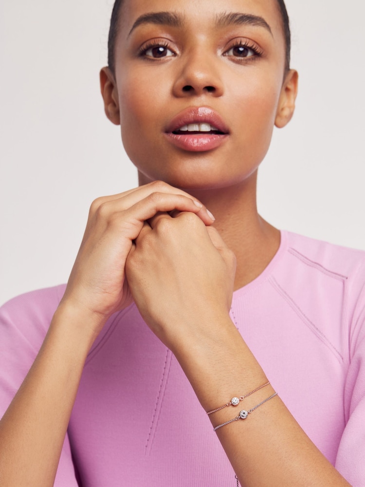 Rozegouden tinten - Ted Baker SARSAA: Crystal Drawstring Adjustable Bracelet - Image 8 of 9