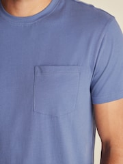 Blue/Navy Check Lightweight Short Pyjamas Set - Image 5 of 9