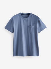 Blue/Navy Check Lightweight Short Pyjamas Set - Image 7 of 9