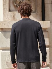 Black Relaxed Long Sleeve T-Shirt - Image 3 of 7