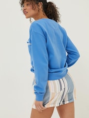 FatFace Blue Jennifer Waves Crew Sweatshirt - Image 4 of 5