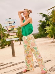 FatFace Green Embroidered Viv Cami - Image 4 of 5