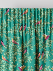 Sara Miller Green Birds Made to Measure Curtains - Image 6 of 9
