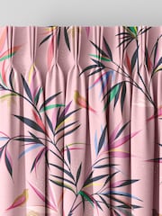 Sara Miller Soft Pink 100% Cotton Bamboo Made to Measure Curtains - Image 5 of 9