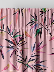 Sara Miller Soft Pink 100% Cotton Bamboo Made to Measure Curtains - Image 7 of 9