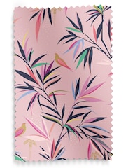 Sara Miller Soft Pink 100% Cotton Bamboo Made to Measure Curtains - Image 9 of 9