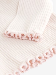 Pale Pink Long Sleeve Rib Wrap Top (3mths-7yrs) - Image 3 of 3