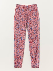 FatFace Red Lyme Woodblock Cuffed Trousers - Image 5 of 5
