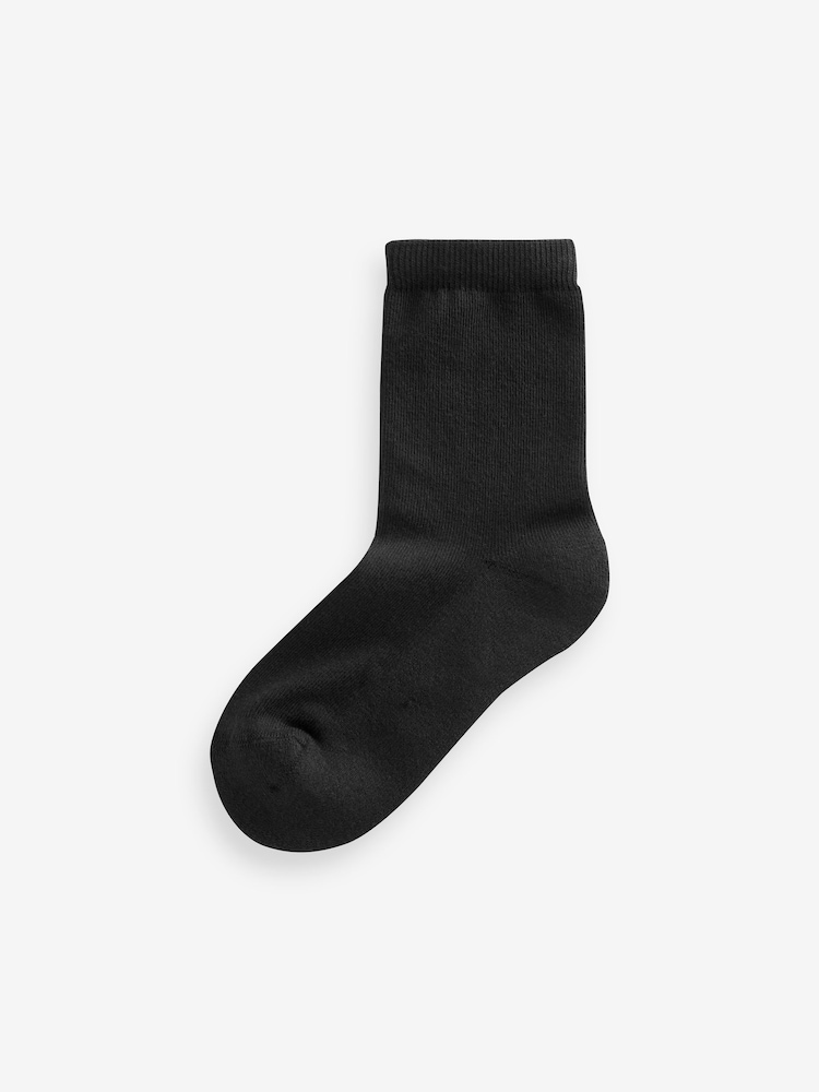 Black Cotton Rich Cushioned Sole Socks 10 Pack - Image 2 of 2 Black Cotton Rich Cushioned Sole Socks 10 Pack - Image 2 of 2