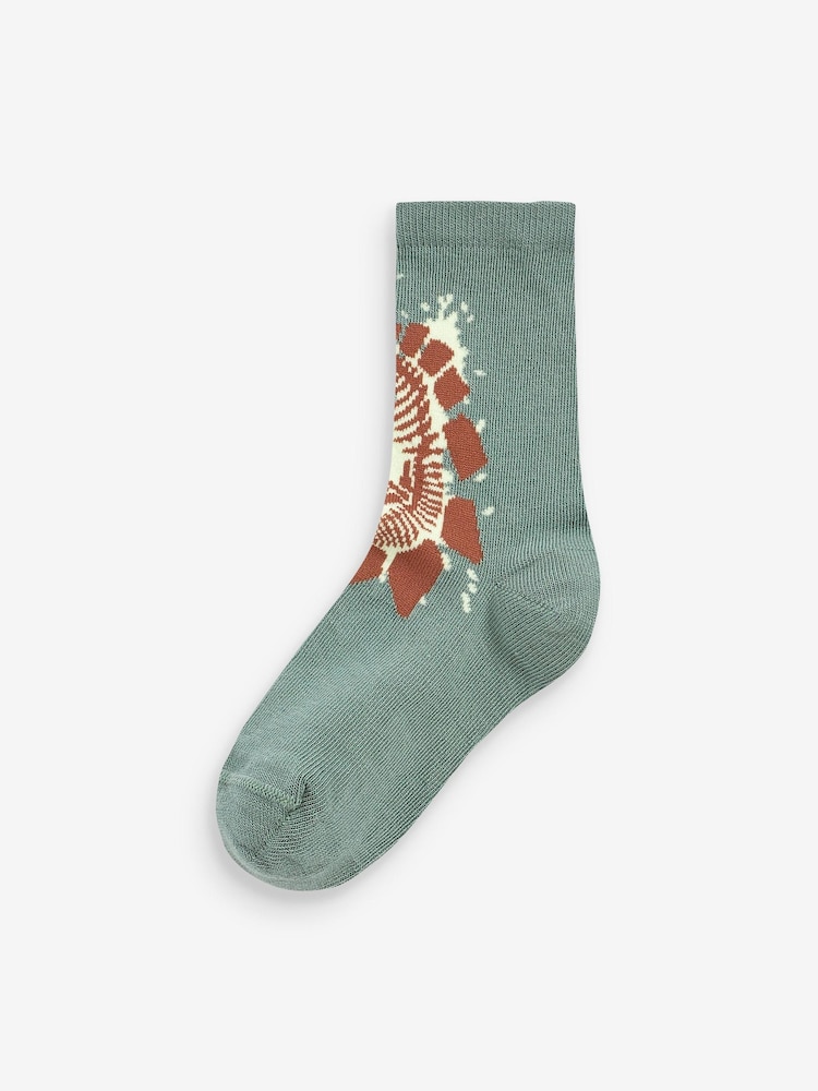 Mineral Dino 5 Pack Cotton Rich Socks - Image 6 of 6 Mineral Dino 5 Pack Cotton Rich Socks - Image 6 of 6