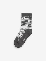 Camouflage Patterned Thermal Socks 5 Pack - Image 5 of 6