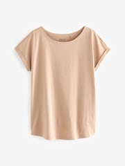 Black/Neutral Cap Sleeve 100% Cotton T-Shirts 2 Pack - Image 2 of 8