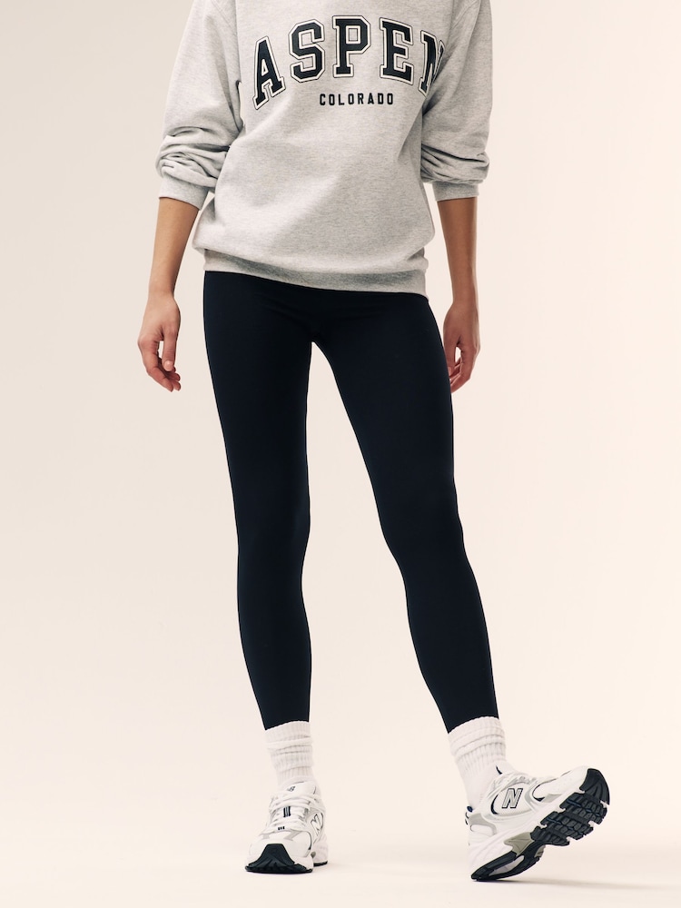 Black/Brown Full Length Leggings 2 Pack - Image 2 of 10