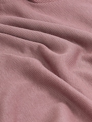 Mauve Soft Touch Ribbed Long Sleeve T-Shirt with TENCEL™ Lyocell - Image 6 of 6