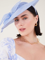 Accessorize Blue Flower Statement Disc Fascinator - Image 1 of 3