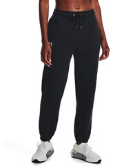 Under Armour Black Essential Fleece Joggers - Image 1 of 6