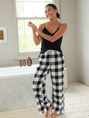 Monochrome Check Flannel Pyjama Bottoms - Image 1 of 5