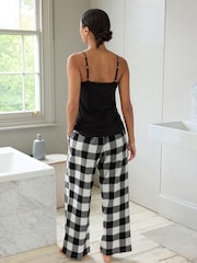 Monochrome Check Flannel Pyjama Bottoms - Image 2 of 5