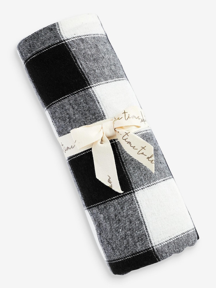 Monochrome Check Flannel Pyjama Bottoms - Image 5 of 5