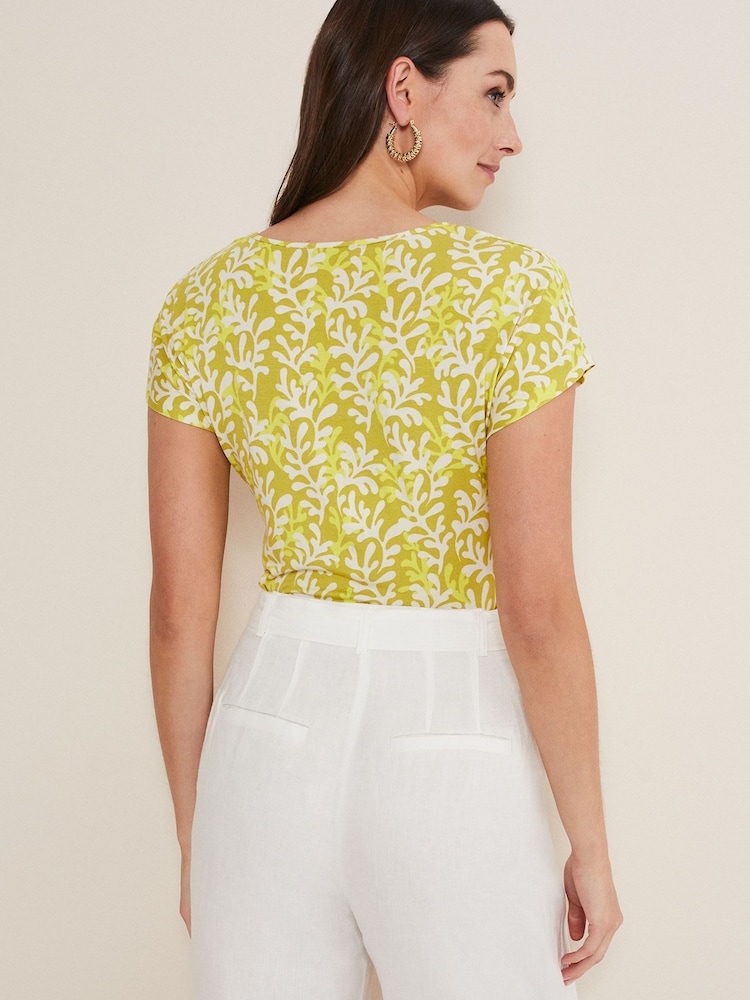 Phase Eight Yellow Rena Keyhole Top - Image 2 of 6 Phase Eight Yellow Rena Keyhole Top - Image 2 of 6