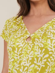 Phase Eight Yellow Rena Keyhole Top - Image 5 of 6