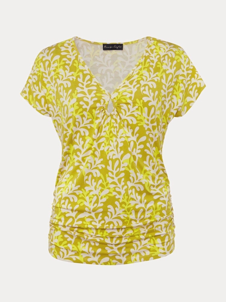 Phase Eight Yellow Rena Keyhole Top - Image 6 of 6 Phase Eight Yellow Rena Keyhole Top - Image 6 of 6