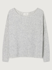 Cinza - American Vintage de malha relaxado e folgado Jumper - Imagem 4 de 4