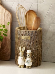 Natural Bertie Bear and Rosie Rabbit Utensil Pot - Image 1 of 1