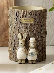 Natural Bertie Bear and Rosie Rabbit Utensil Pot - Image 2 of 4