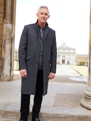 Grey Signature Italian Wool Rich Epsom Overcoat With Cashmere - Image 1 of 7