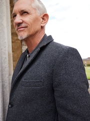 Grey Signature Italian Wool Rich Epsom Overcoat With Cashmere - Image 3 of 7