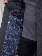 Grey Signature Italian Wool Rich Epsom Overcoat With Cashmere - Image 5 of 7