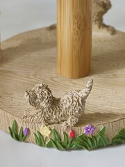 Natural Charlie The Cockapoo Kitchen Roll Holder - Image 2 of 6