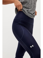 Under Armour Blue No Slip Waistband Full Length Leggings - Image 4 of 6